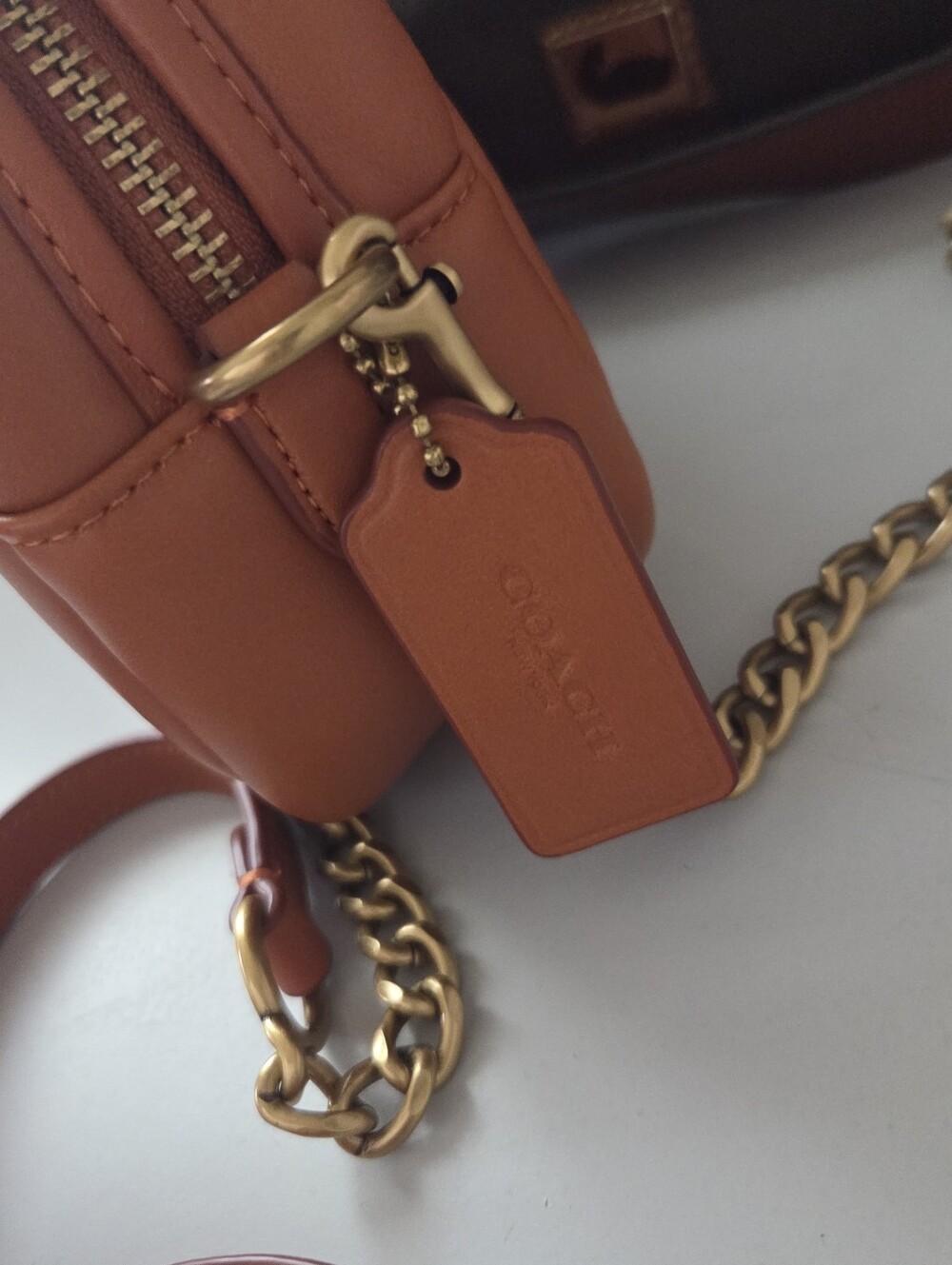Coach 1941 Quilted Leather Crossbody Camera bag in Canyon - Picture 4 of 12